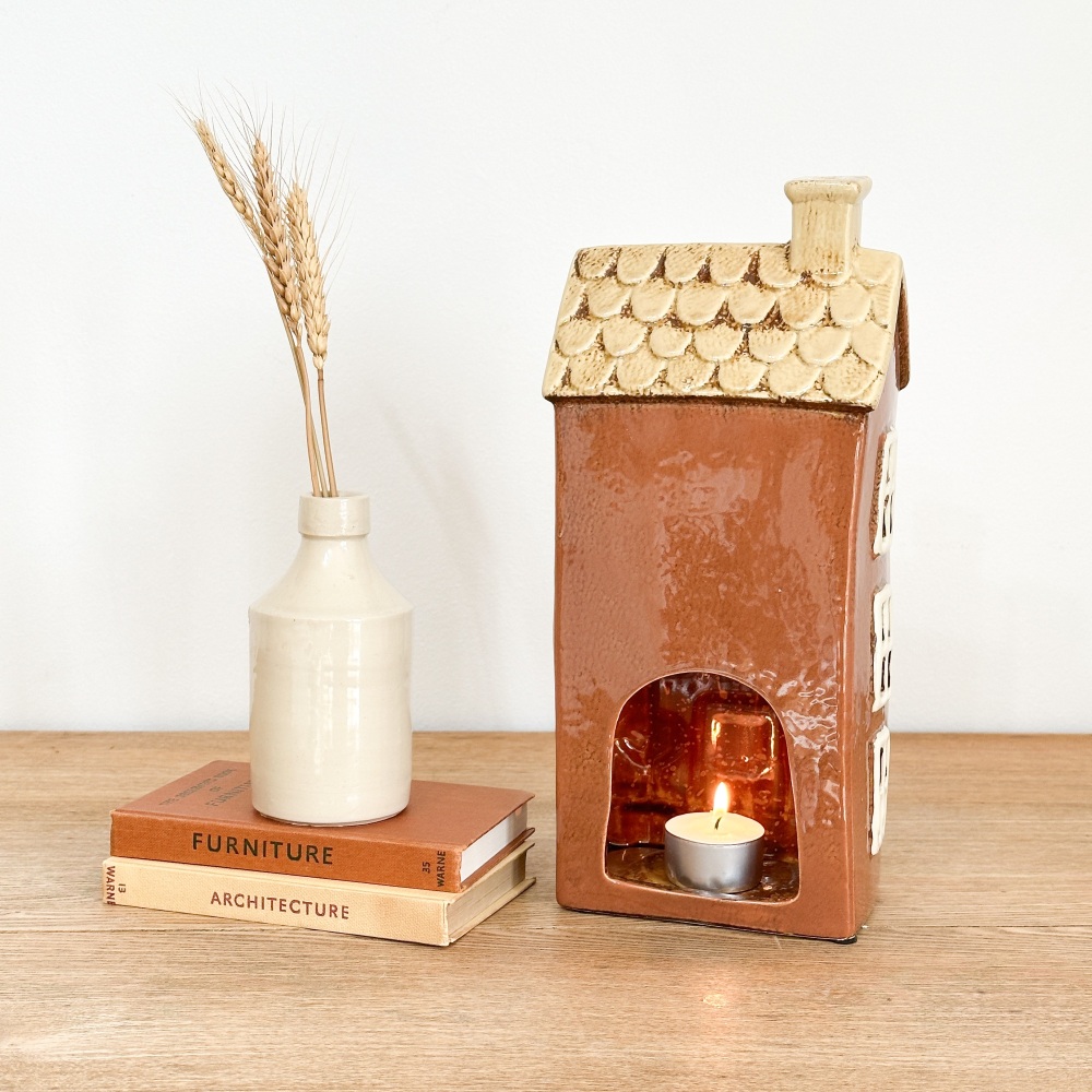 The Terracotta House - Ceramic Tea Light House