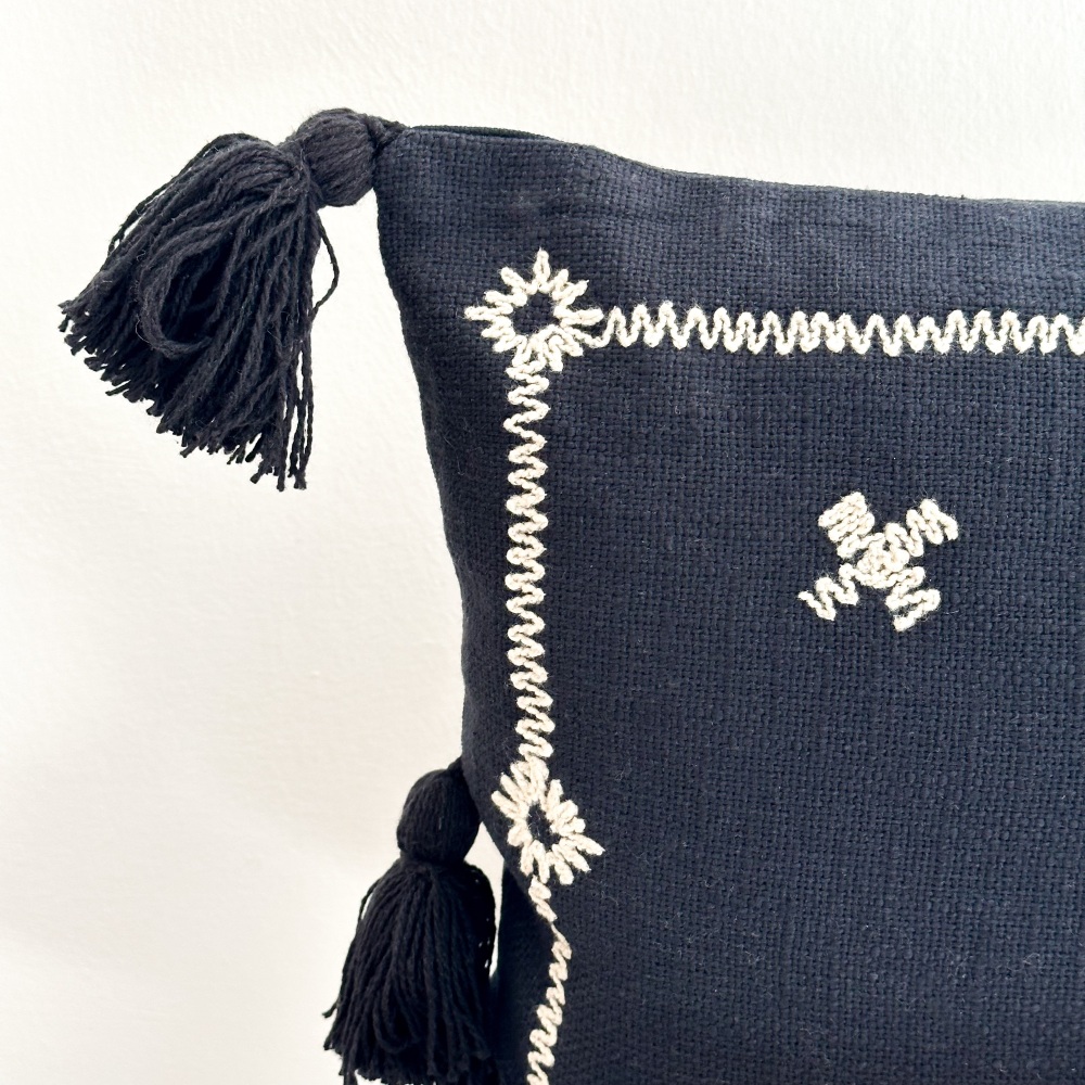 Spice - Black - Rectangle Cushion