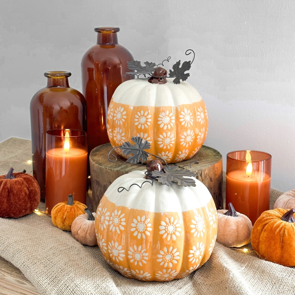 Sunflower - Ceramic Pumpkin