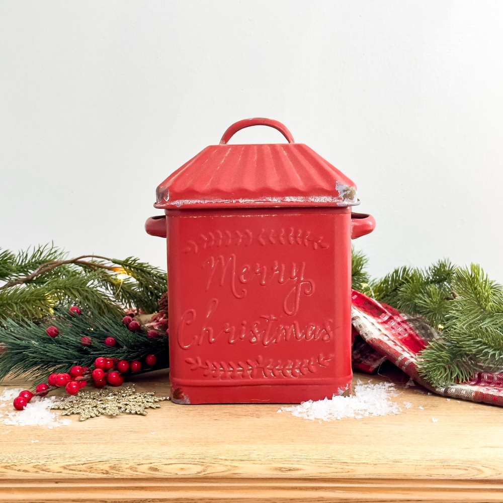 Red Christmas - Storage Tin