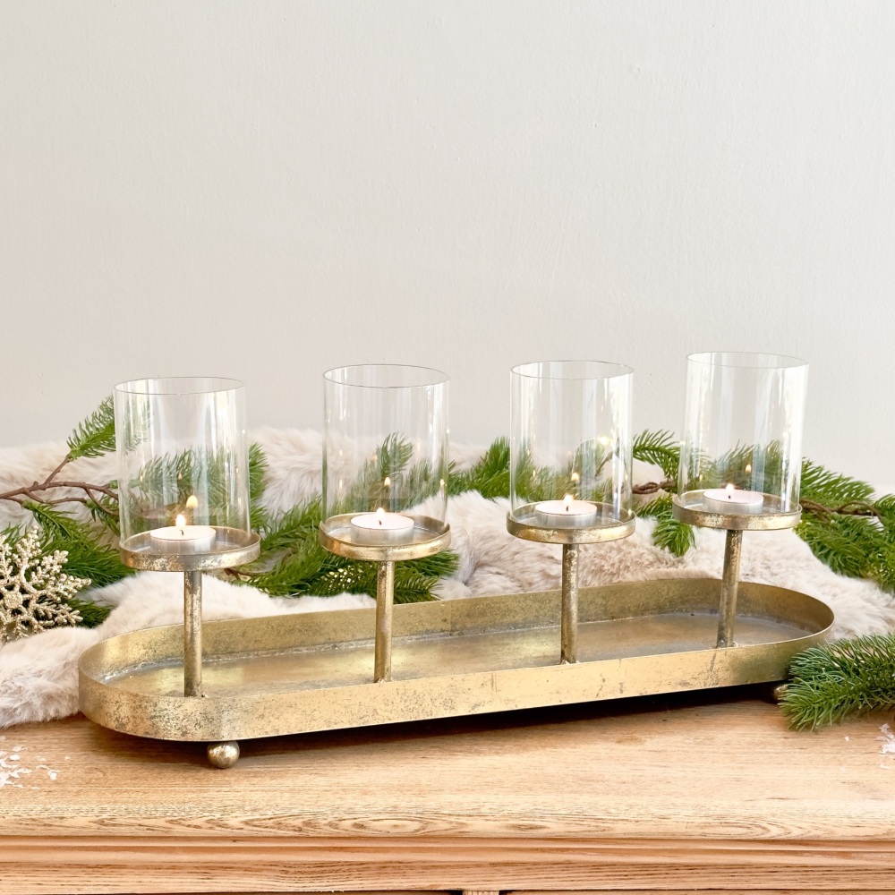 Gilded Christmas - Tea Light Holder - Table Display