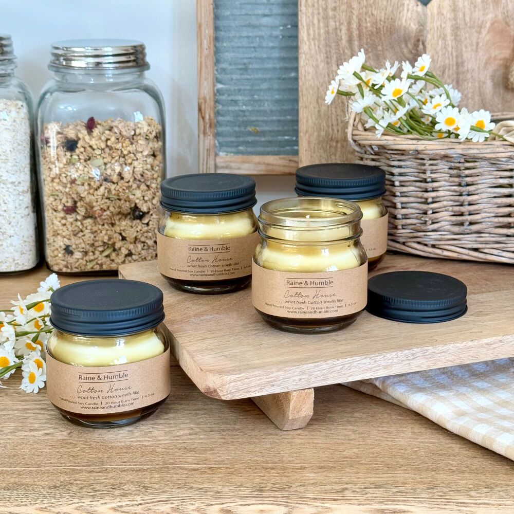 Cotton House - Candle Jar in Cotton Bag