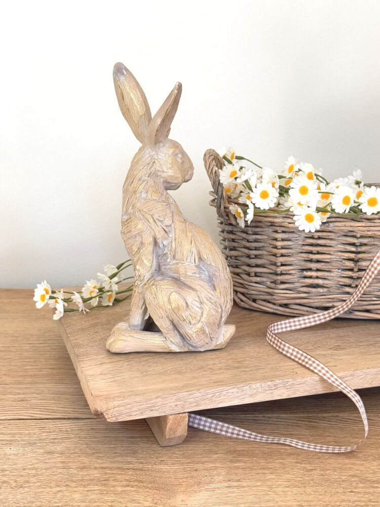 Sitting - Driftwood Effect hare