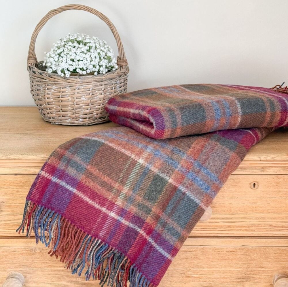 Wild Heather - Large Wool Throw