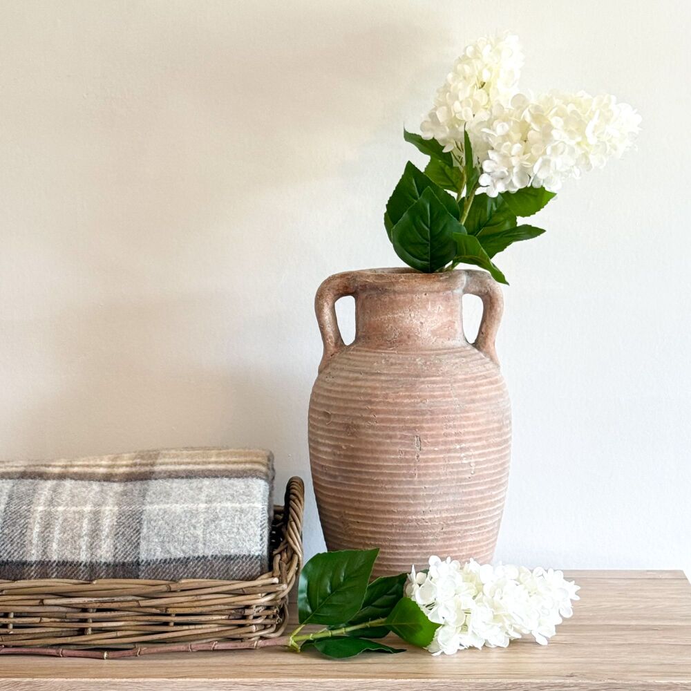 Long Stem - White Hydrangea