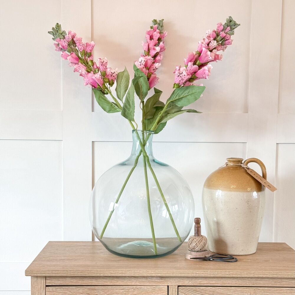 Pink Foxglove - Faux Stem
