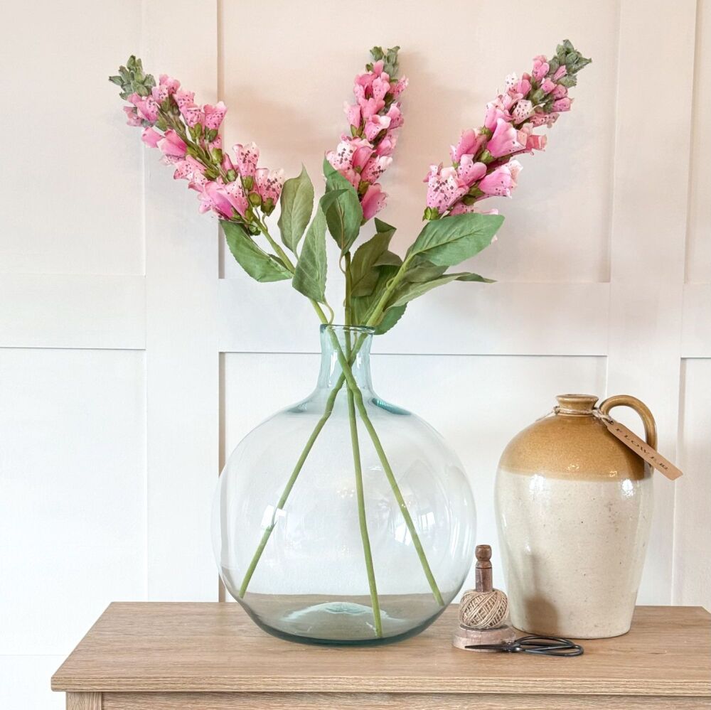 Pink Foxglove - Faux Stem