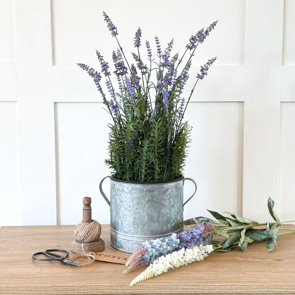 Large Faux - Potted Lavender