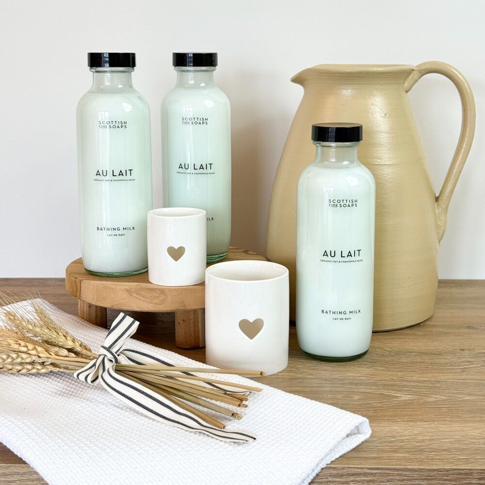 Au Lait - Bathing Milk Bottle - Organic Oats & Chamomile Milks