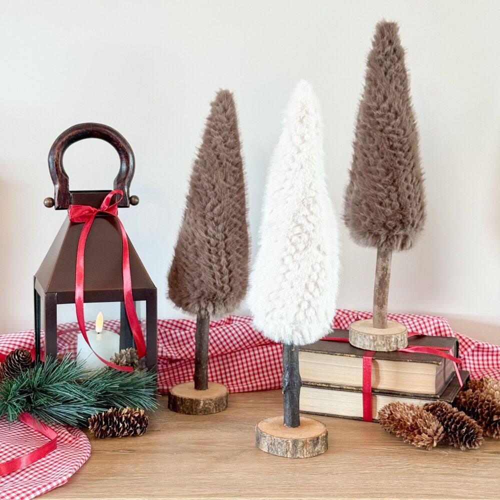 Furry Christmas Tree - Brown