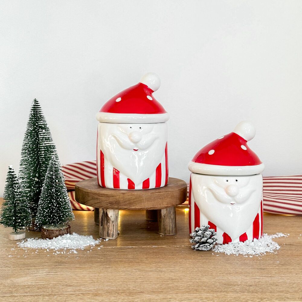 Christmas Santa - Ceramic Storage Pot