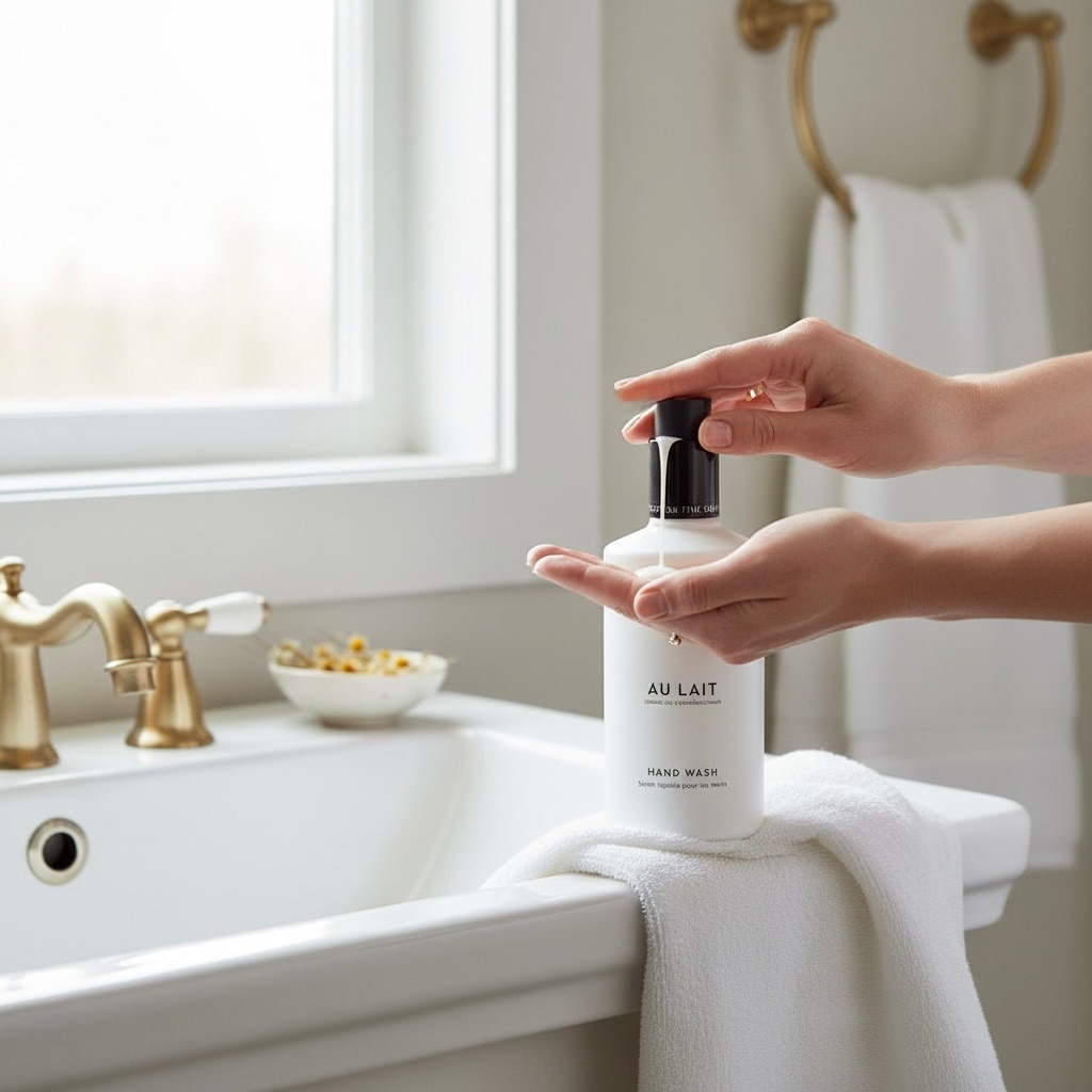 Au Lait - Hand Wash - Pump Bottle - Organic Oat & Chamomile Milks