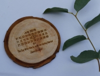Save The Date Tree Slice Cards - Minimum of 10 ordered