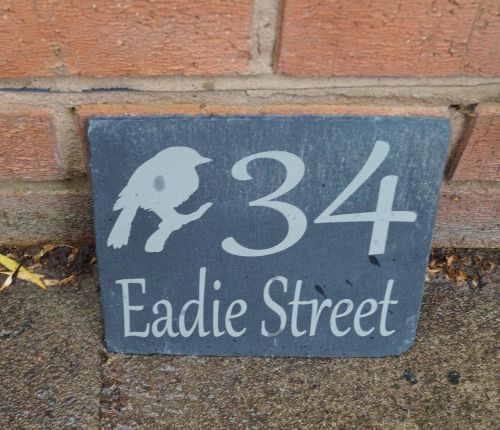 Personalised Magnolia Slate House Sign