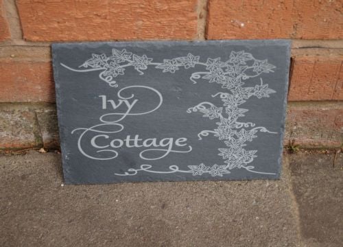 Personalised Magnolia Slate House Sign