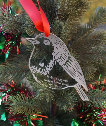 Christmas In Heaven Robins Are Near Memorial Decoration
