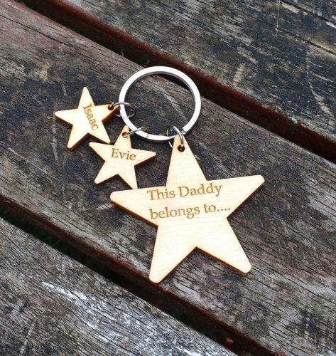 personalised keyrings for fathers day