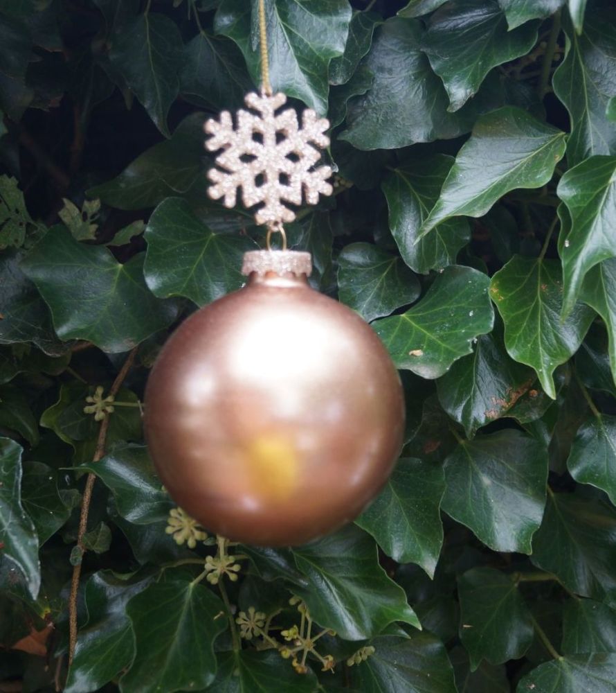 Red glastic bauble