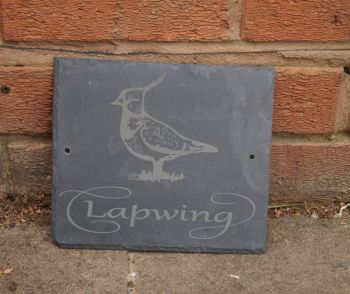 Lapwing slate house sign