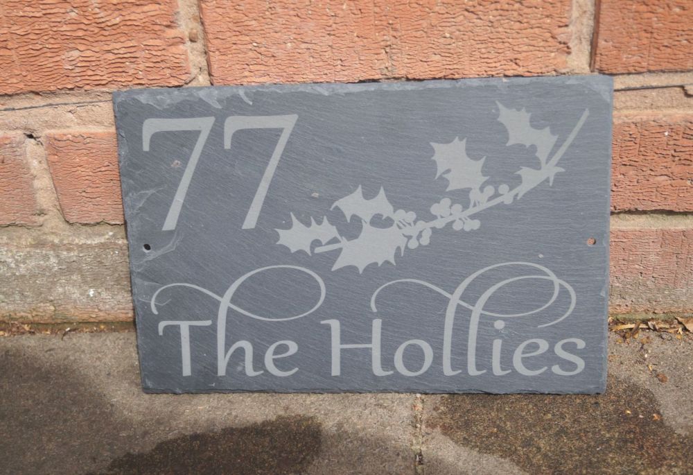 Personalised Slate House Sign
