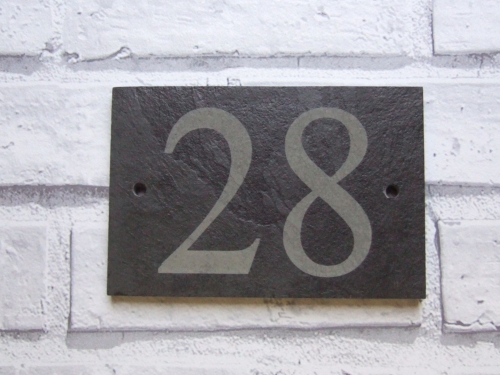 One or Two Digit Slate Number Block