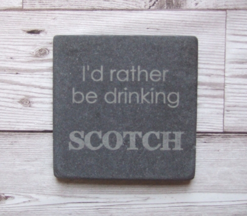 Slate Coaster 'I'd Rather Be Drinking ?'