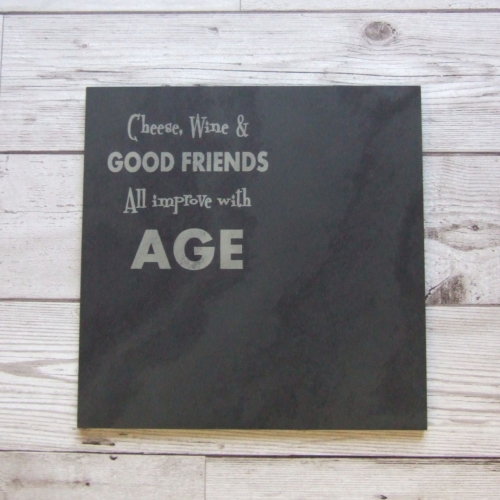 Slate cheeseboard 'Good Friends'