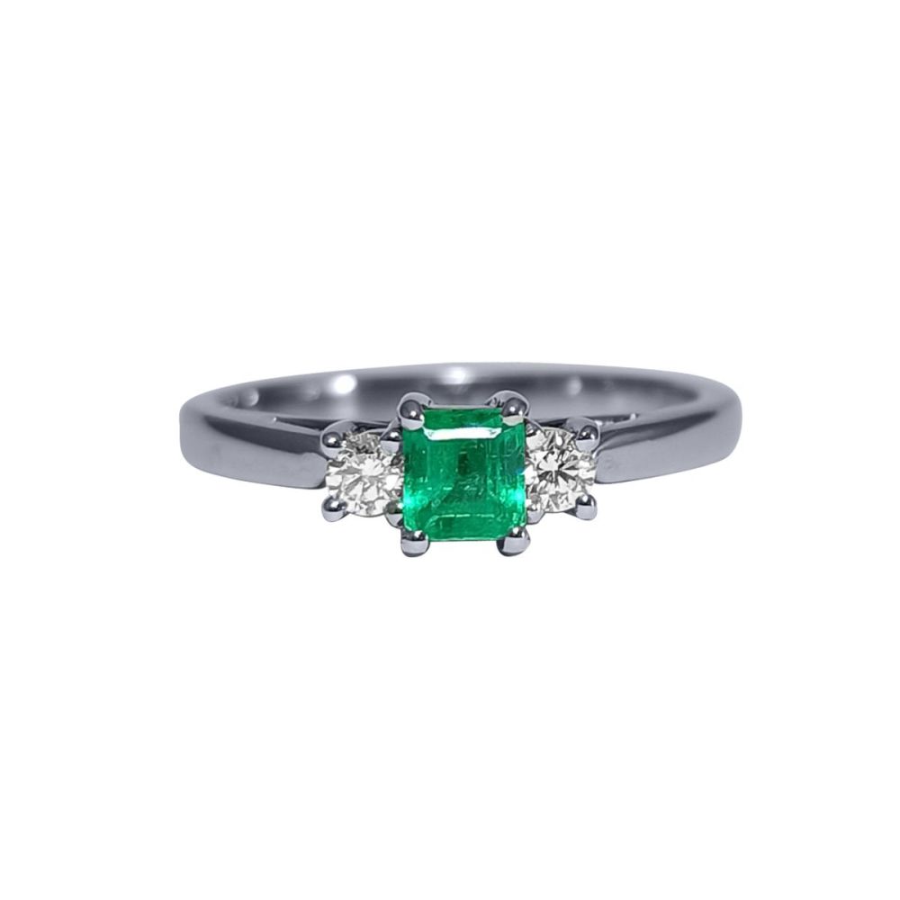 Emerald and Diamond Ring by JUPP