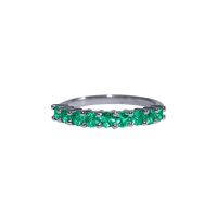 Emerald Half Eternity Ring by JUPP