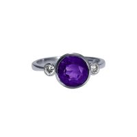 Amethyst and Diamond Ring by JUPP