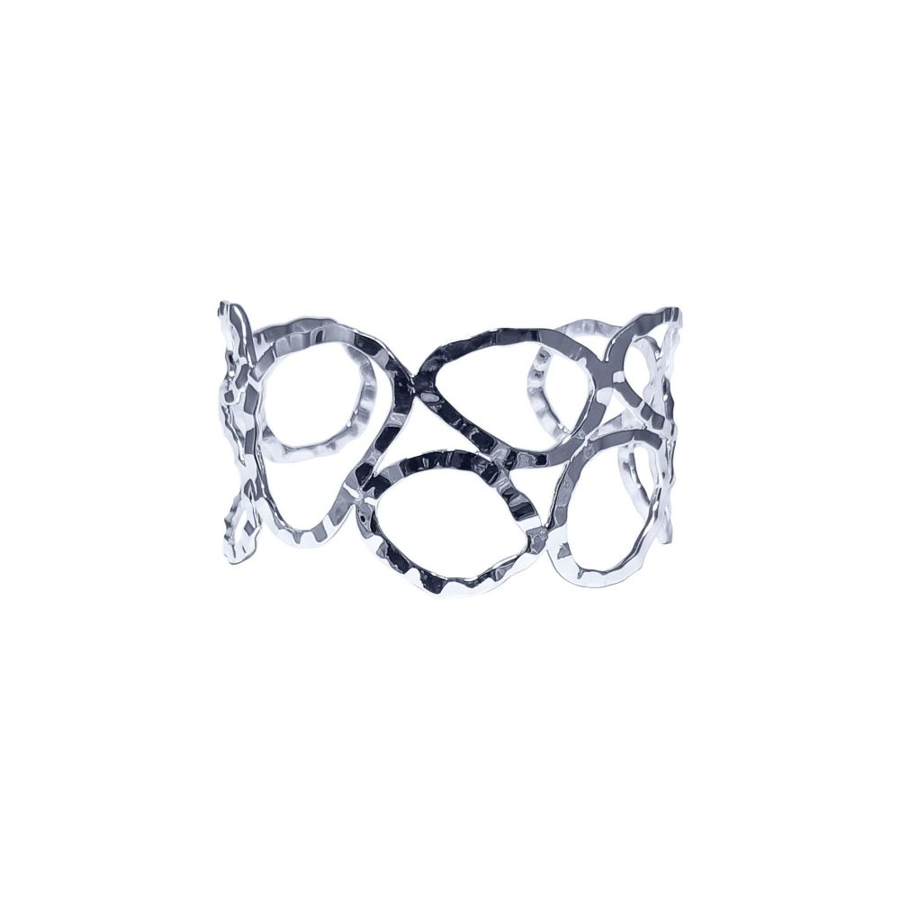 Silver Elements Torque Bangle by JUPP