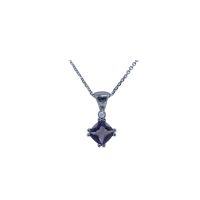 Iolite & Diamond Pendant and Chain by JUPP