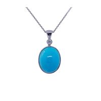 Natural Turquoise & Diamond Pendant by JUPP