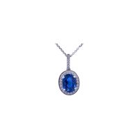 Sapphire & Diamond Pendant by JUPP