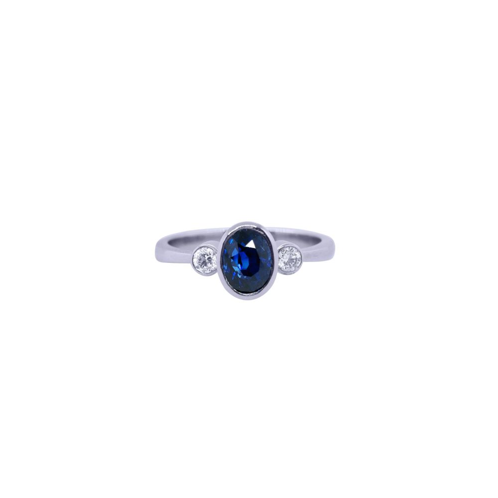 Sapphire and Diamond Ring by JUPP