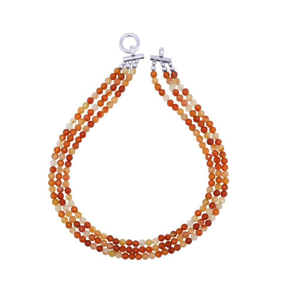 Faceted Carnelian Necklace by Jupp