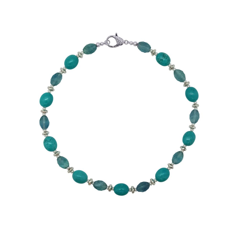 Turquoise & Fluorite Necklace by Jupp