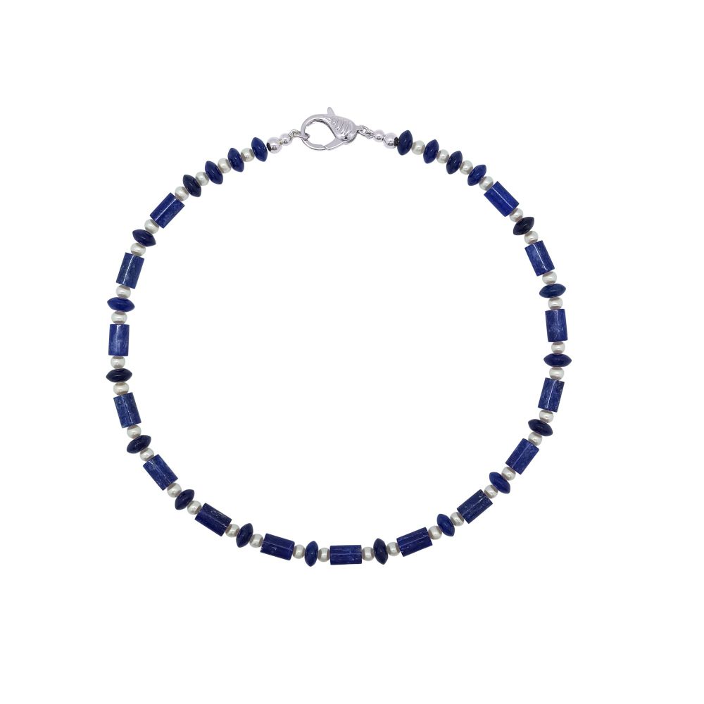 Lapis Lazuli & Pearl Necklace by Jupp