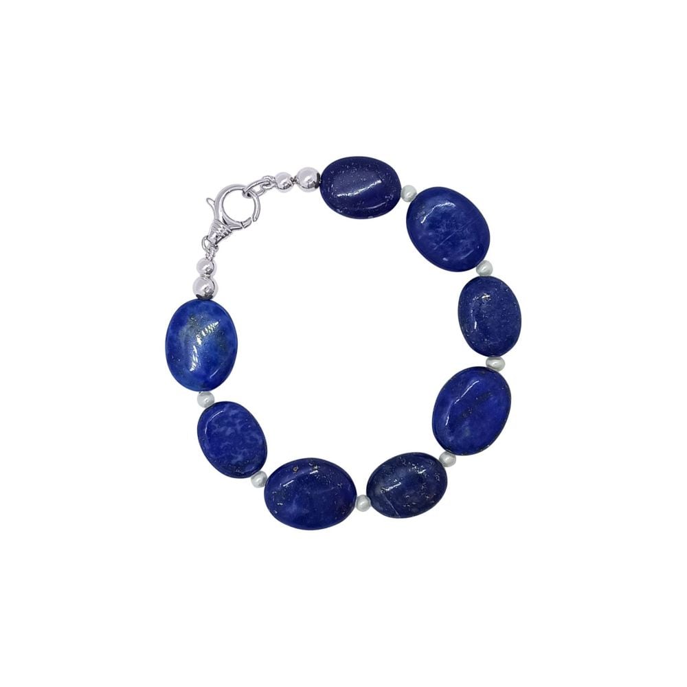 Lapis Lazuli & Pearl Bracelet by Jupp