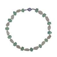 Kunzite, Fluorite and Pearl Necklace by Jupp