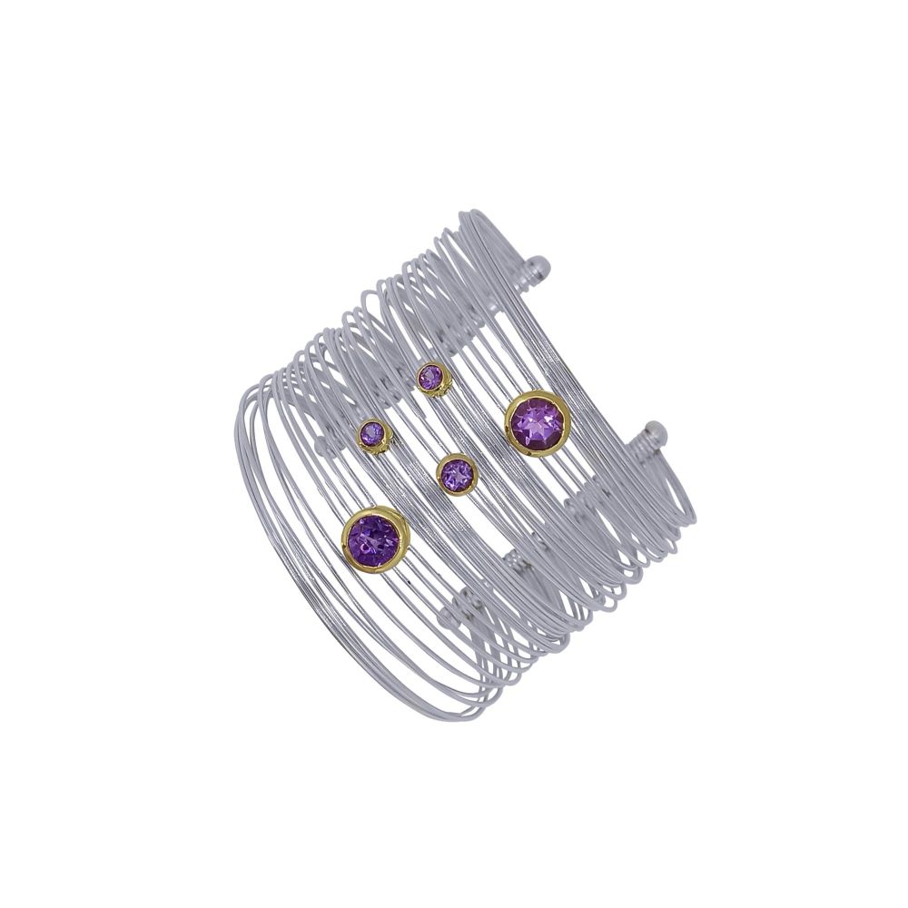 Amethyst Cuff Bangle