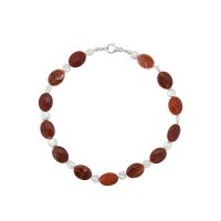 Fire Agate & Keshi Pearl Necklace by Jupp