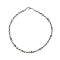 Amazonite, labradorite & Pearl Necklace by Jupp