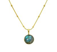 Labradorite Pendant and Chain