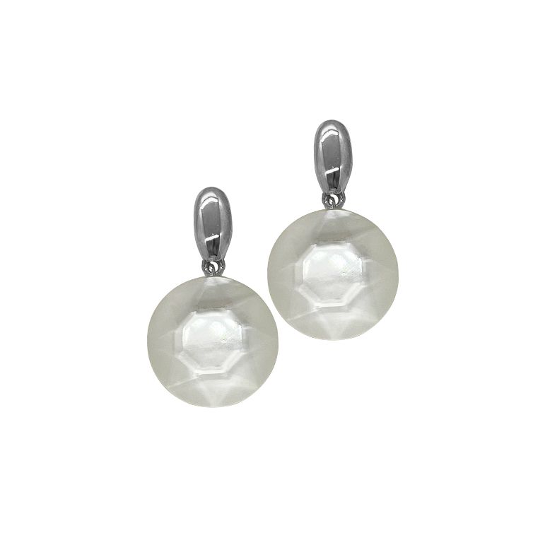 Faceted Mother of Pearl Earrings