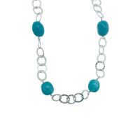 Amazonite & Chain Long Necklace by Jupp