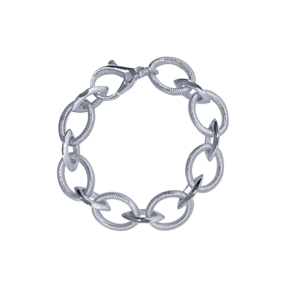 Oval & Marquise Link Bracelet
