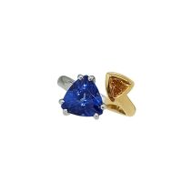 Toi et Moi  - Tanzanite and Yellow Diamond Ring by JUPP