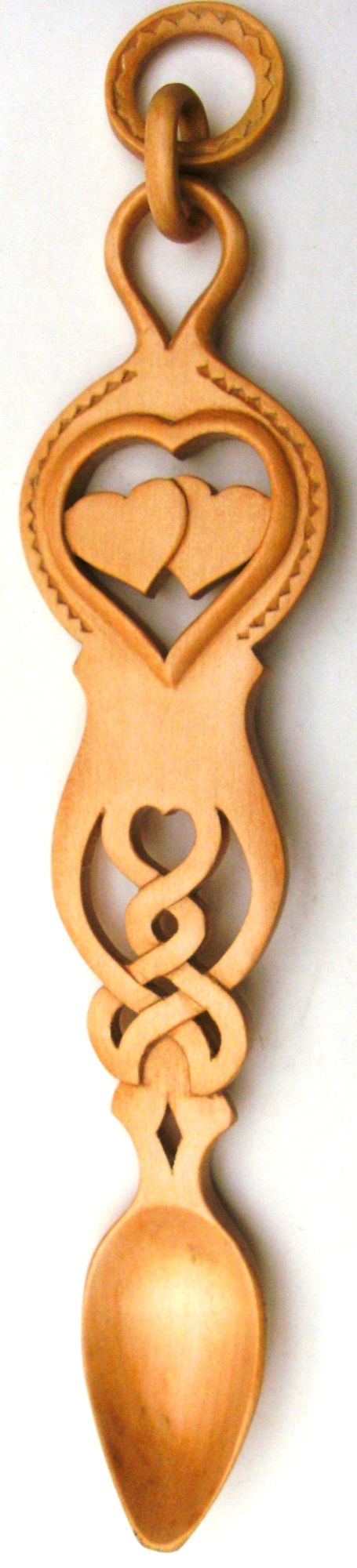 Wedding Lovespoon in Natural lime wood