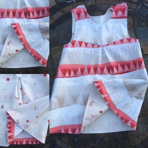 Christmas themed reversible dress Age 2 years